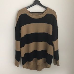 Black and Brown Striped Sweater